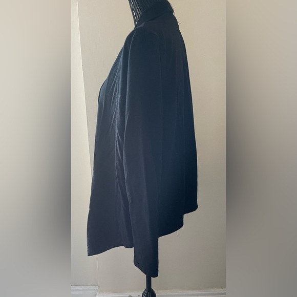 Vintage Roots Black Open Cardigan Sweatshirt Size M - Picture 2 of 12